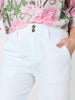 Hudson Wide Leg Crop Jean - White rc&co