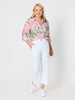 Hudson Wide Leg Crop Jean - White rc&co
