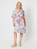 Desert Rose Floral Print Dress - Pink/Multi