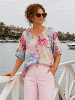Desert Rose Floral Print Top - Pink/Multi