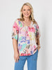 Desert Rose Floral Print Top - Pink/Multi rc&co