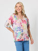 Desert Rose Floral Print Top - Pink/Multi rc&co
