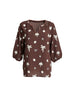 Canopy Embroidered Top - Coffee