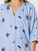 Botanica Embroidered Floral Shirt - Navy/White