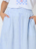 Surfside Stripe Print Skirt - Blue/White