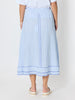 Surfside Stripe Print Skirt - Blue/White