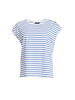 Dockside Stripe Stud Tee - Azure White