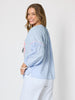 Coral Coast Embroidered Top - Pale Blue