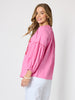 Coral Coast Embroidered Top - Rose