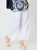 Lara Linen Wide Leg Pant - White