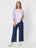 Miramar Stripe Print Shirt  - Lipstick Multi
