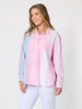Miramar Stripe Print Shirt  - Lipstick Multi