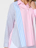 Miramar Stripe Print Shirt  - Lipstick Multi