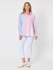 Miramar Stripe Print Shirt  - Lipstick Multi
