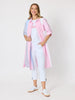 Miramar Stripe Print Shirt Dress - Lipstick Multi