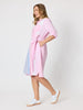 Miramar Stripe Print Shirt Dress - Lipstick Multi