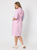 Miramar Stripe Print Shirt Dress - Lipstick Multi