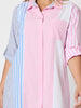 Miramar Stripe Print Shirt Dress - Lipstick Multi