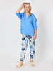 Kate Linen Top - Cornflower