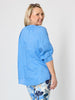 Kate Linen Top - Cornflower