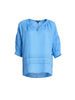 Kate Linen Top - Cornflower