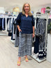 Kate Linen Top - Navy