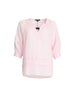 Kate Linen Top - Pale Pink