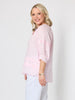 Kate Linen Top - Pale Pink