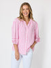 Montecito Stripe Print Top - Lipstick White