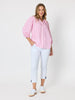 Montecito Stripe Print Top - Lipstick White