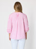 Montecito Stripe Print Top - Lipstick White