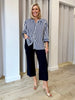 Zara Wide Leg Pant - Navy