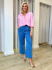 Hudson Wide Leg Crop Jean - Denim