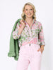 Desert Oasis Floral Print Sheer Shirt - Musk Multi rc&co
