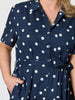 Riviera Spot Print Dress - Navy/White rc&co