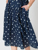 Riviera Spot Print Dress - Navy/White rc&co