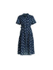 Riviera Spot Print Dress - Navy/White rc&co