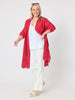 Riviera Cotton Broderie Dress - Rouge