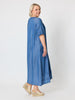 Oasis Embroidered Denim Dress - Denim rc&co