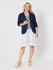 Riviera Linen Knit Blazer - Navy rc&co