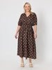 Riviera Cotton Spot Top - Coffee White
