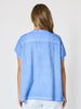 Belle Amour Embroidered Top - Sky Blue