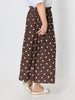 Riviera Cotton Spot Maxi Skirt - Coffee White