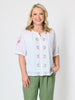 Desert Rose Embroidered Top - White rc&co