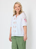 Desert Rose Embroidered Top - White rc&co