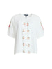 Desert Rose Embroidered Top - White rc&co