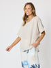 Riviera Relaxed Stripe Top - Natural