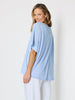 Riviera Relaxed Stripe Top - Pale Blue