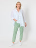 Oasis Print Slim Leg Pant - Fern White RC&CO