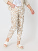 Tuscan Bloom Print Pant - Latte White